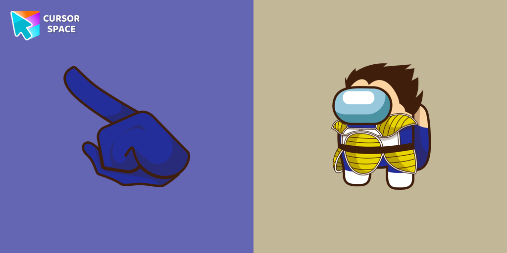 Custom Cursor Among Us Vegeta Character For Chrome